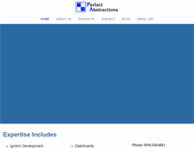 Tablet Screenshot of perfectabstractions.com